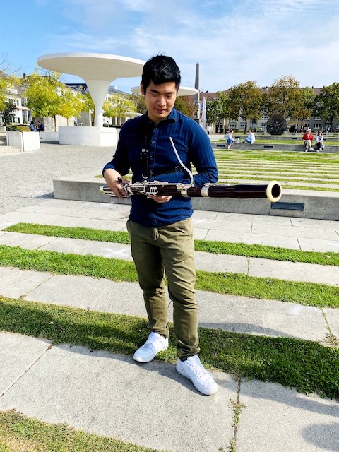 低音管家吳建葳於德國達姆城戲劇院