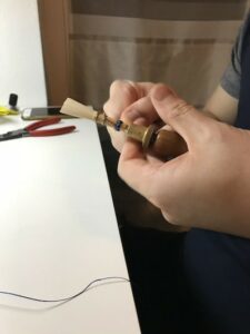 綁低音管竹片照片